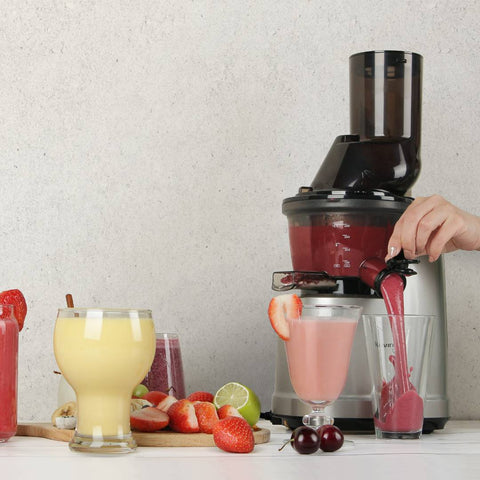 Extractor de jugo prensado en frío - Kuvings B1700 - mejor extractor de jugos, de frutas y verduras
