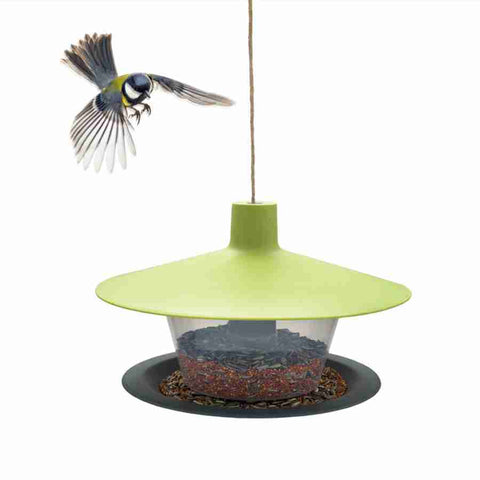 Comedero colgante para pájaros - Verde