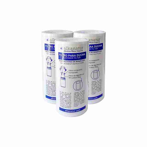 Prefiltro de ducha (pack de 3 unidades) - Alkanatur