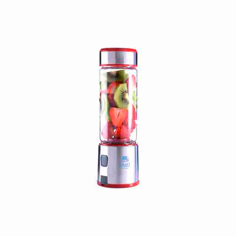 Licuadora portátil USB - vaso de vidrio 450ml - Davoli Spow Roja