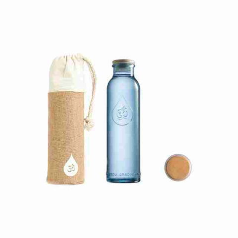 Botella OmWater Mini de 500ml - Funda 100% Cañamo