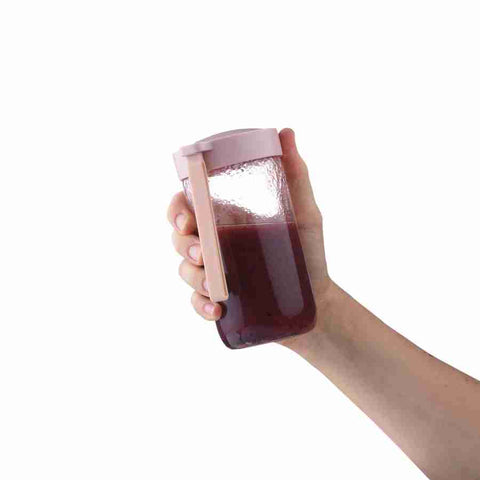 Licuadora para Smoothies Portátil USB de Vidrio 380ml – Davoli Cup x Rosada