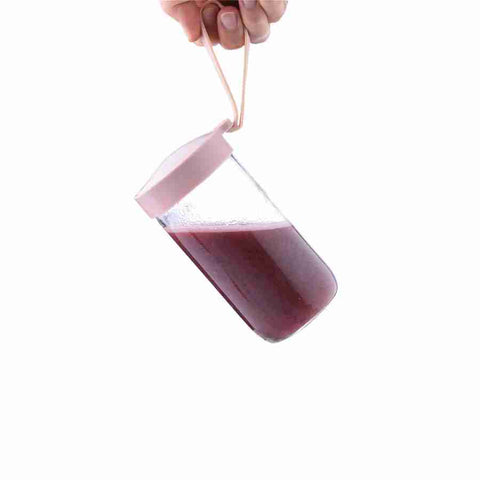 Licuadora para Smoothies Portátil USB de Vidrio 380ml – Davoli Cup x Rosada