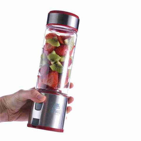 Licuadora portátil USB - vaso de vidrio 450ml - Davoli Spow Roja