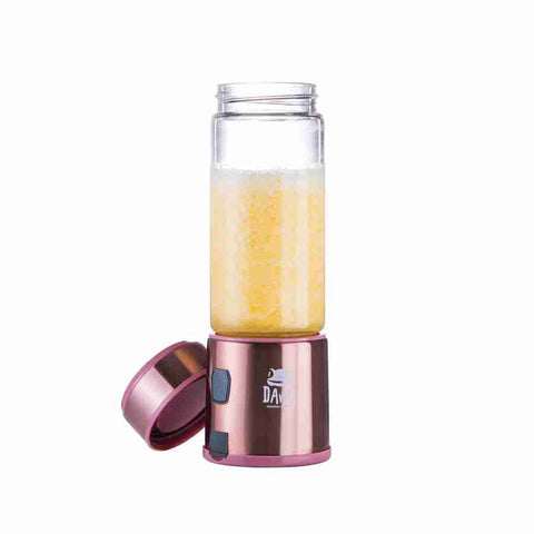 Licuadora pequeña para batidos - vaso de vidrio 450ml – Davoli Spow Rosada