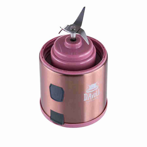 Licuadora pequeña para batidos - vaso de vidrio 450ml – Davoli Spow Rosada