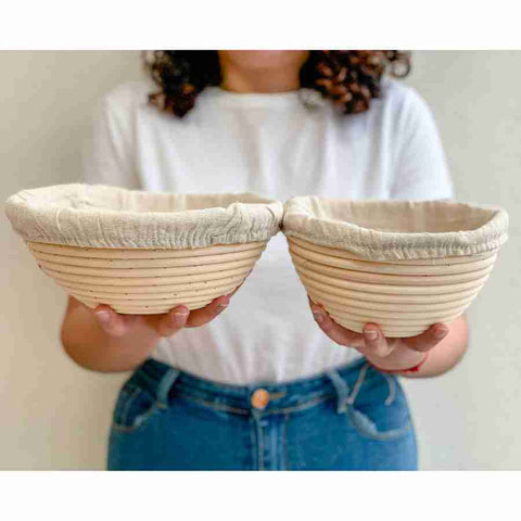 Molde para Fermentar Pan 1,3 kg - Banneton Redondo